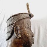 head of Ife, cradle of the Yorubas, from the Kingdom of Benin (Nigeria) in Bronze 1950s-60s Col