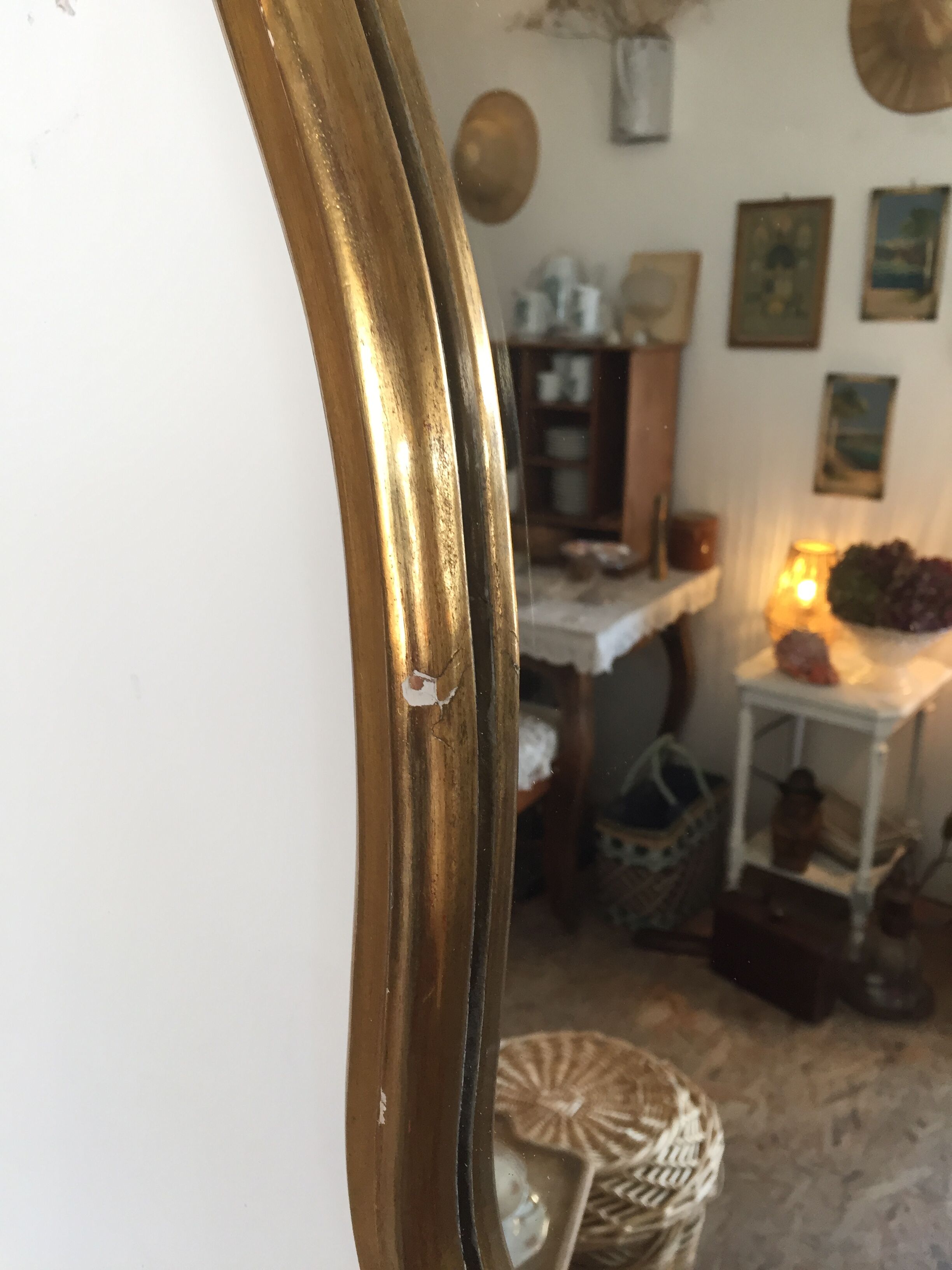 Golden mirror 48x63cm