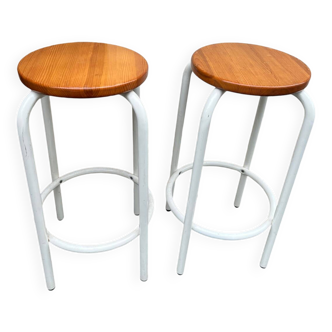 Designer metal stool