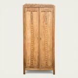 Parisian Art Deco wardrobe, raw wood.