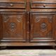 Louis XIII period four-door buffet in solid oak