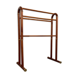 Dark wood towel rail