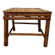 Vintage Turtle Color Bamboo Plant Table, mid century