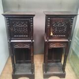 Pair of Gothic credenzas