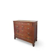 Antique Italian walnut chest of drawers dating to the late 19th centur
