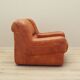 Fauteuil orange, design italien, années 1970, fabricant : Mimo Padova