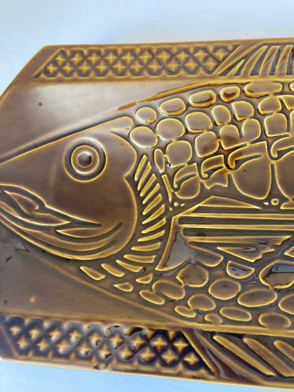 Fish dish Sarreguemines Digoin