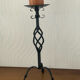 Vintage wrought iron candle holder
