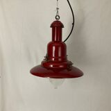 Suspension uccello rouge style lampe pecheur