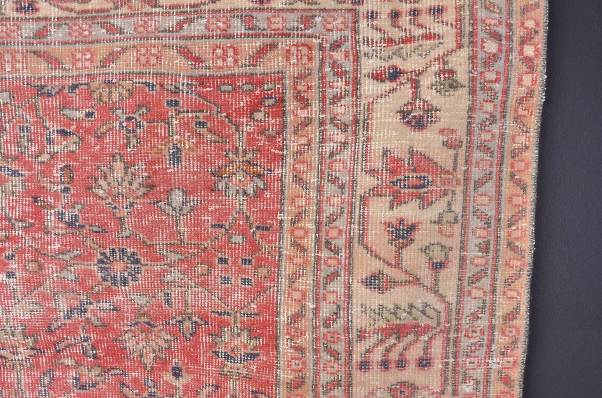 Tapis vintage Oushak turc sku2365