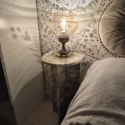 Pair of vintage Targetti bedside lamps - Candle bulb night lights