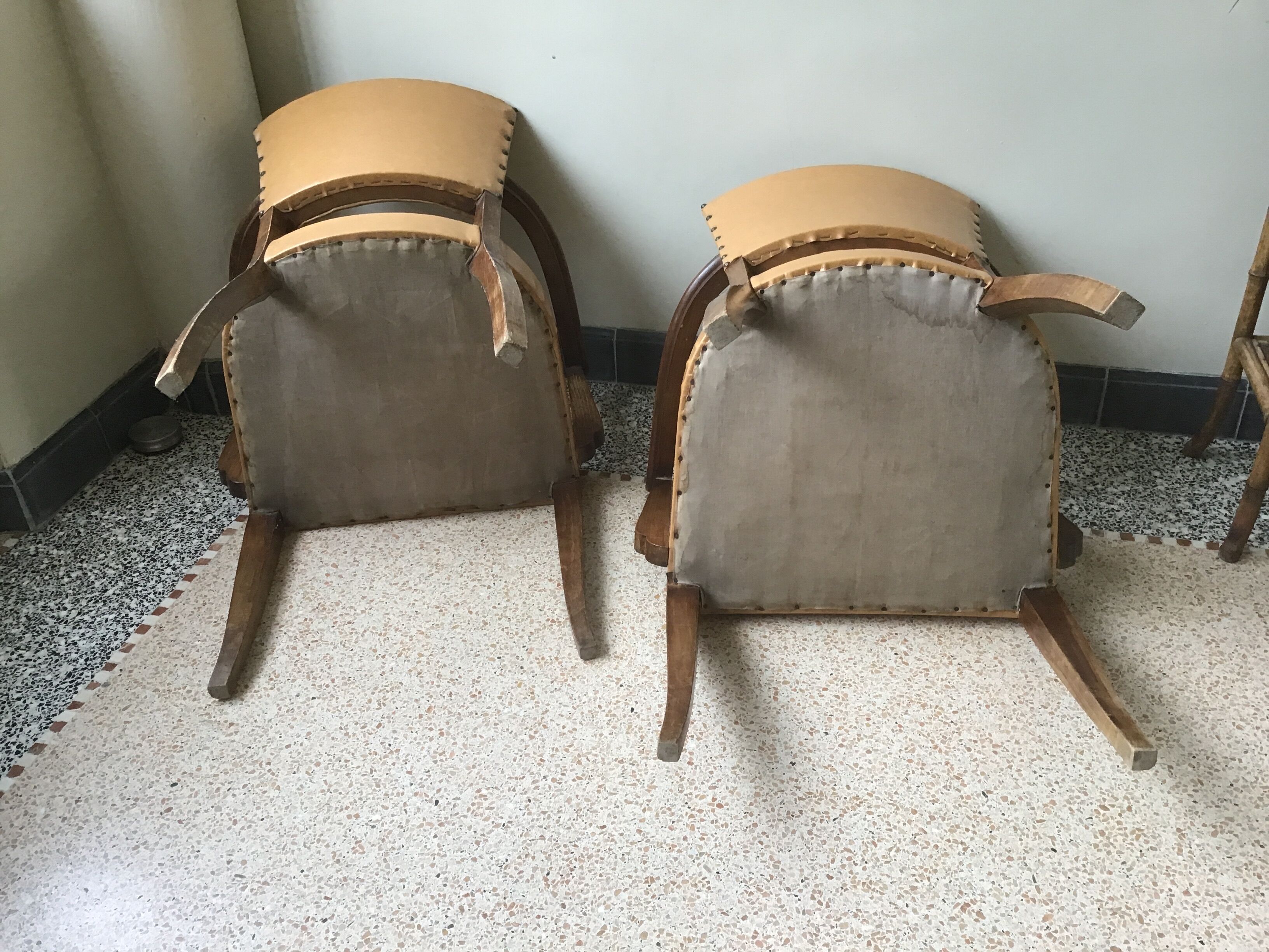 Pair of bridge chairs