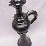 Grande aiguière / bougeoir, vase . céramique signée jean marais