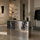 Mirror Polished Stainless Steel Reception Counter