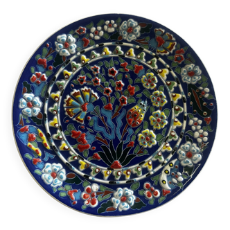 Kuthaya Decorative Plate Turkish Ceramic Handmade Diameter 24 cm