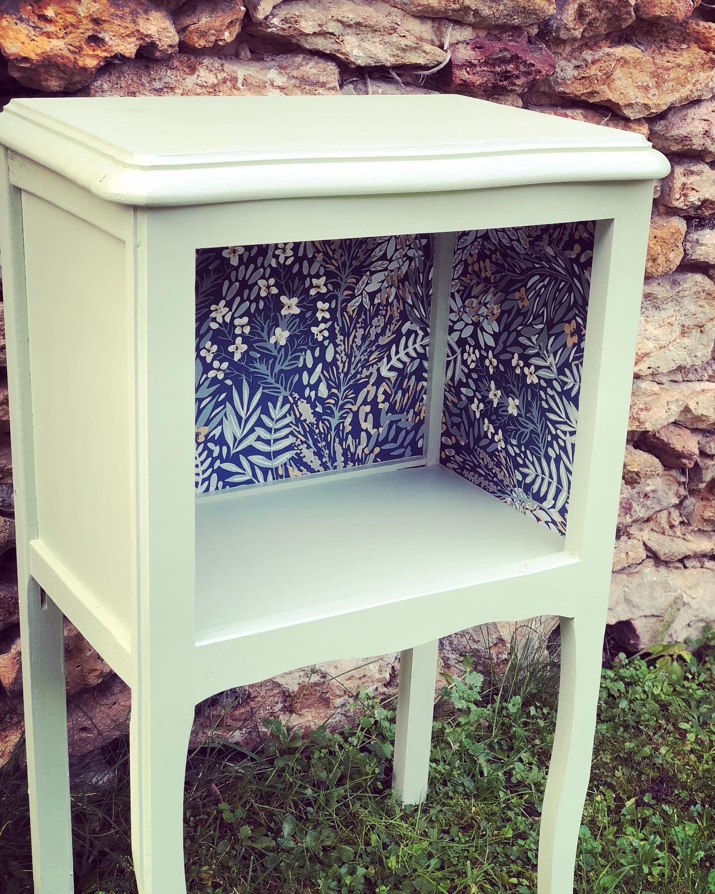 Bedside or vintage extra furniture restyled ANÉMONE