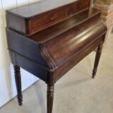 Louis Philippe style mahogany stepped desk, 19th century