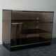 Meuble hi-fi en plexiglas fumé 1970