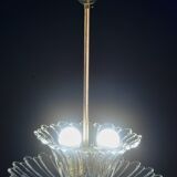 Art Deco pendant light Murano glass by Barovier, 1950