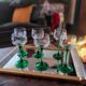​Suite de 6 verres Roemer à calice ciselé - Circa 1970