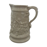 19th England sandstone pitcher tavern scene