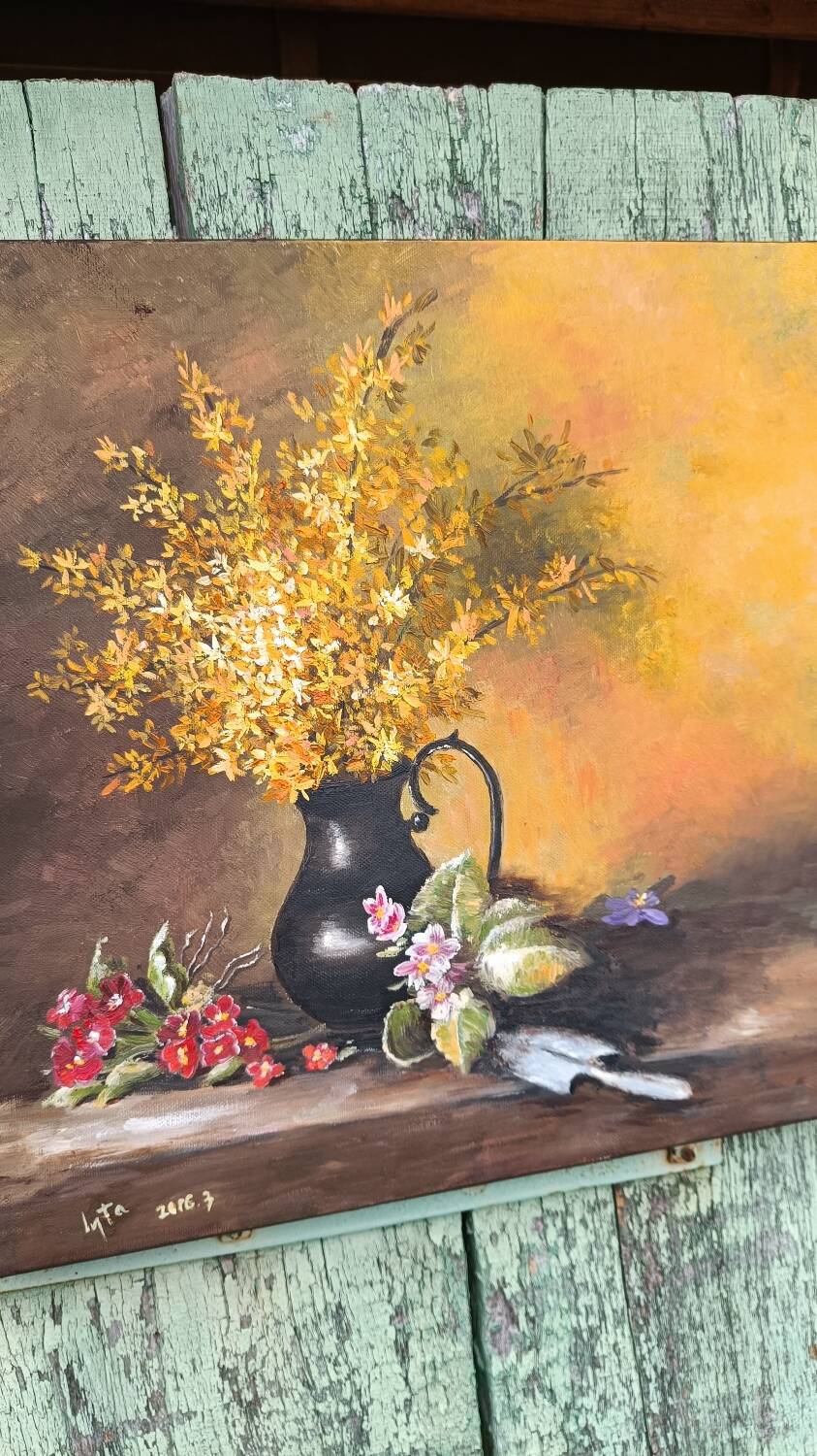 Painting on canvas by Sergei Toutounov