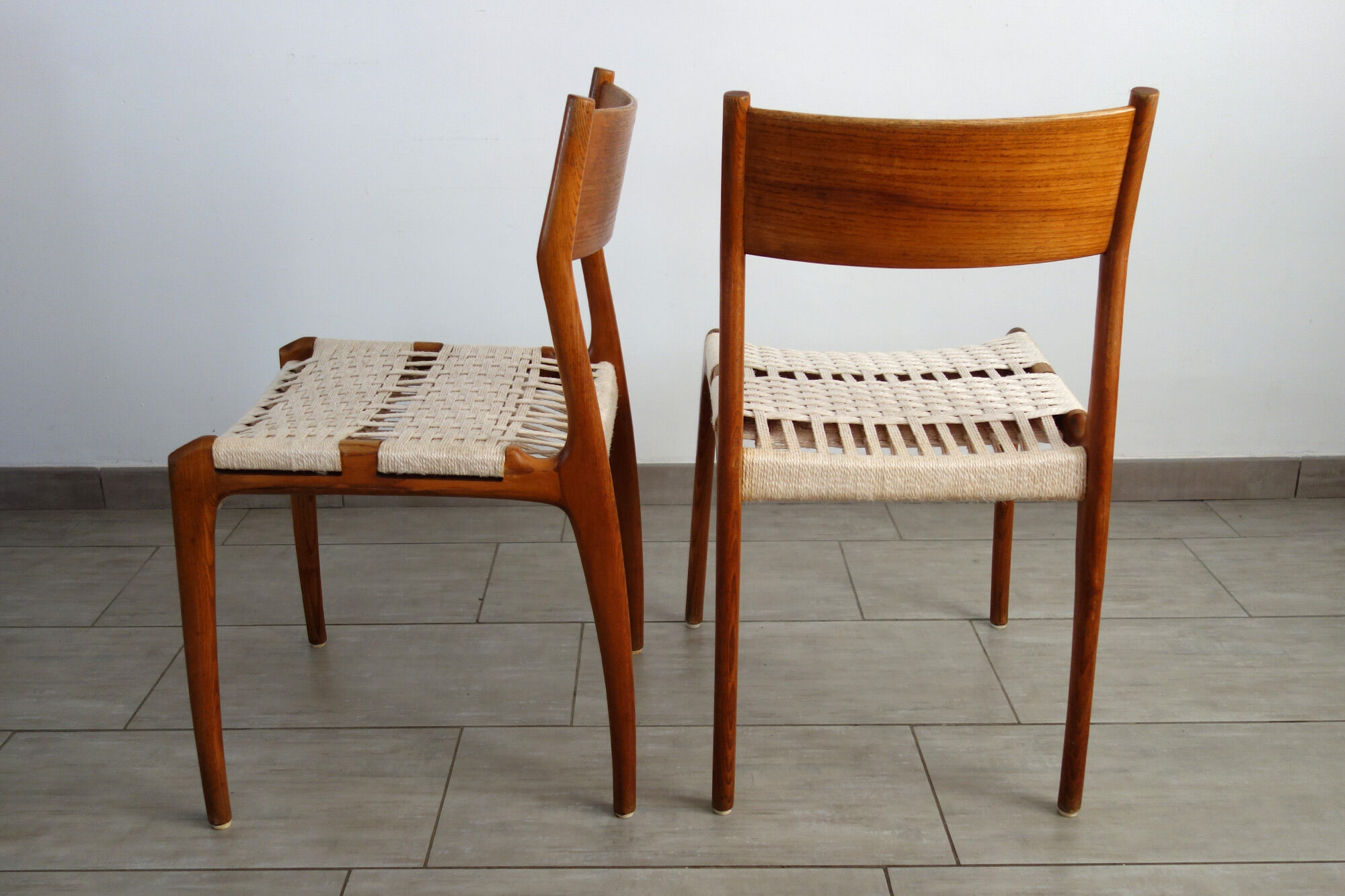 Paire de chaises vintage Havana par Consorzio Sedie Friuli, Italie 1960
