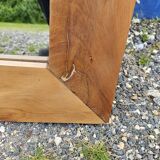 Rectangular mirror in natural teak