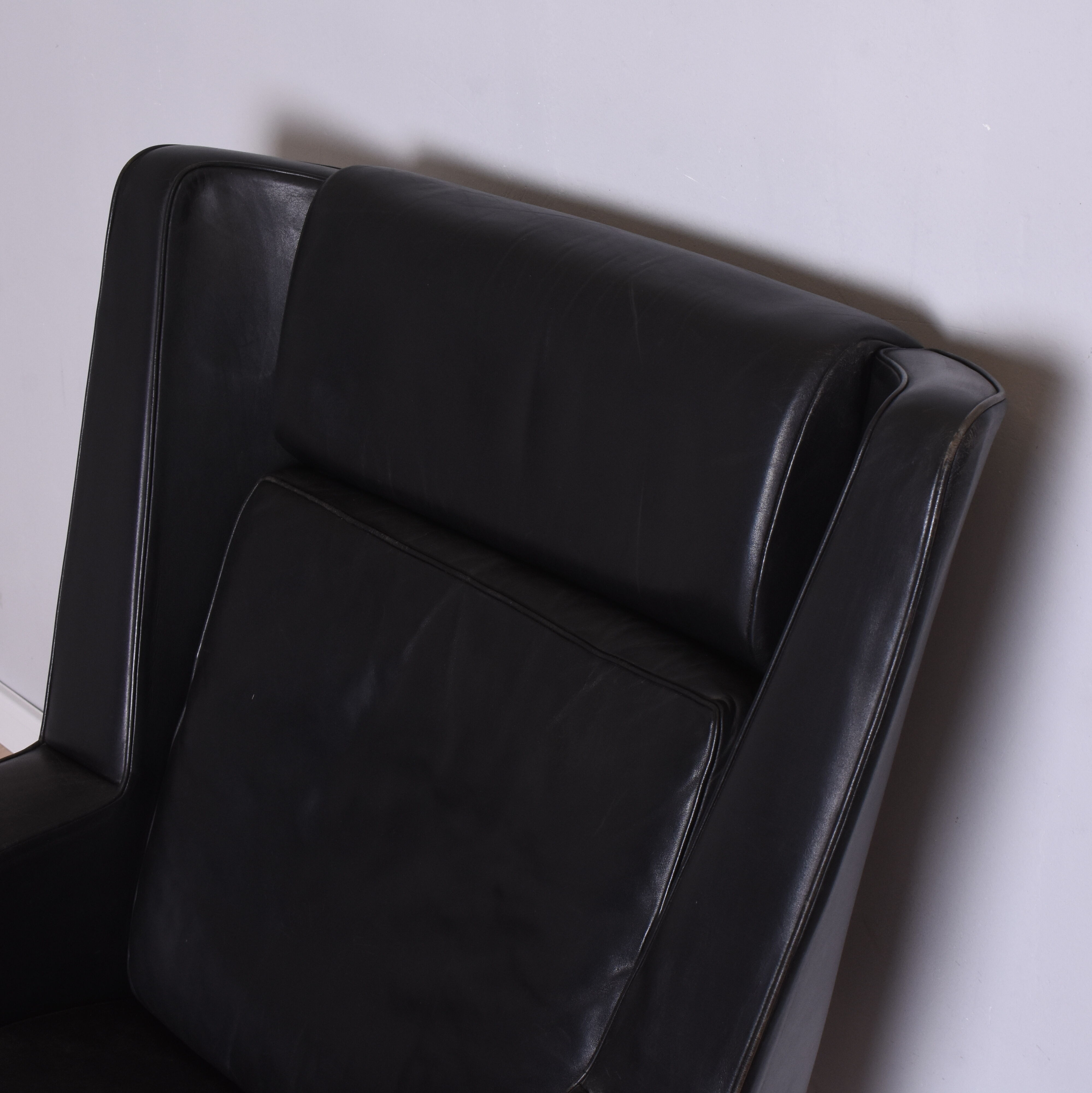 Scandinavian leather armchair, 1960s