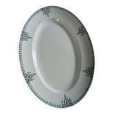 Plat ovale en Terre de fer