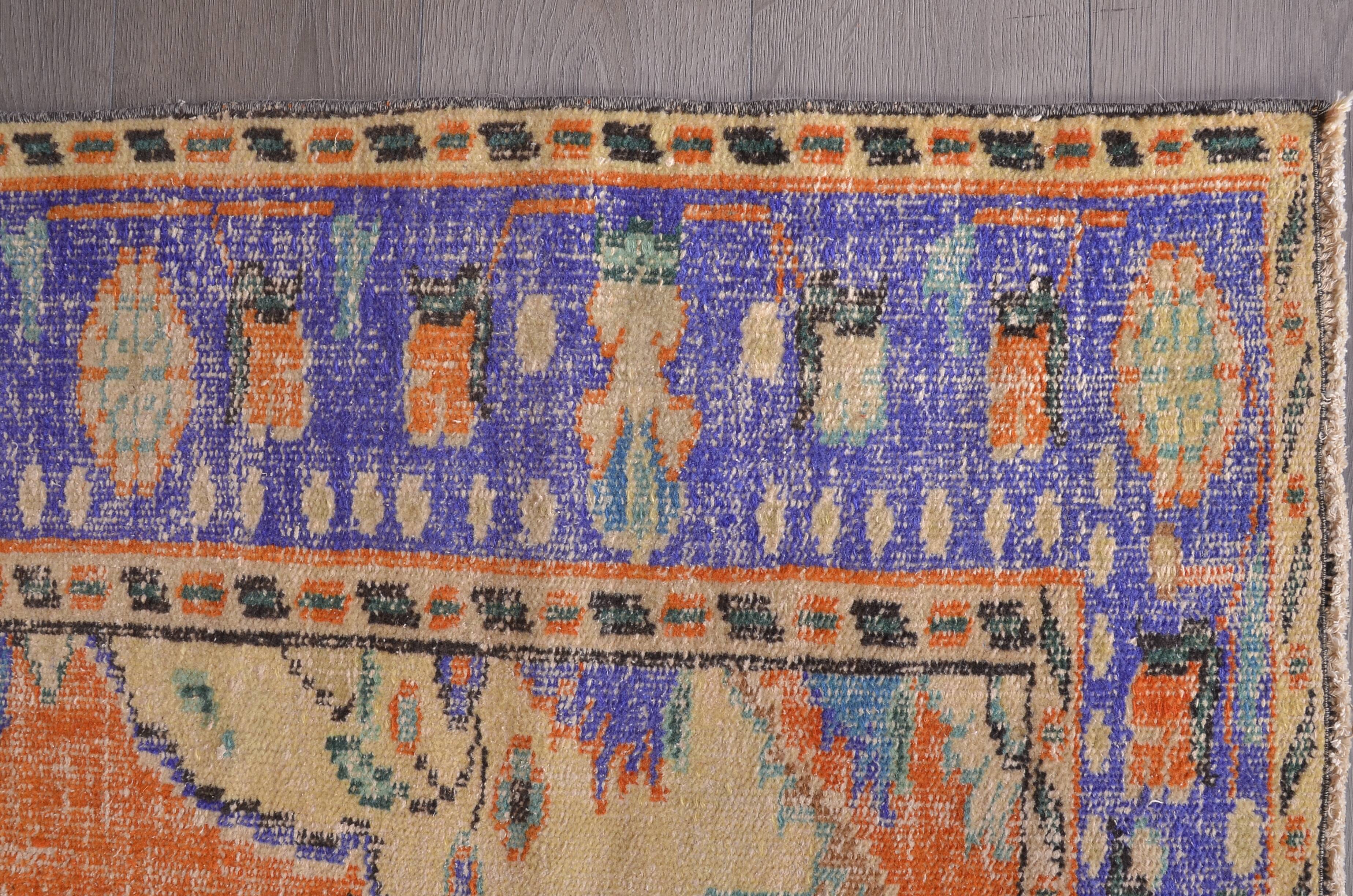 Handmade Bohemian Oushak Rug sku 2301
