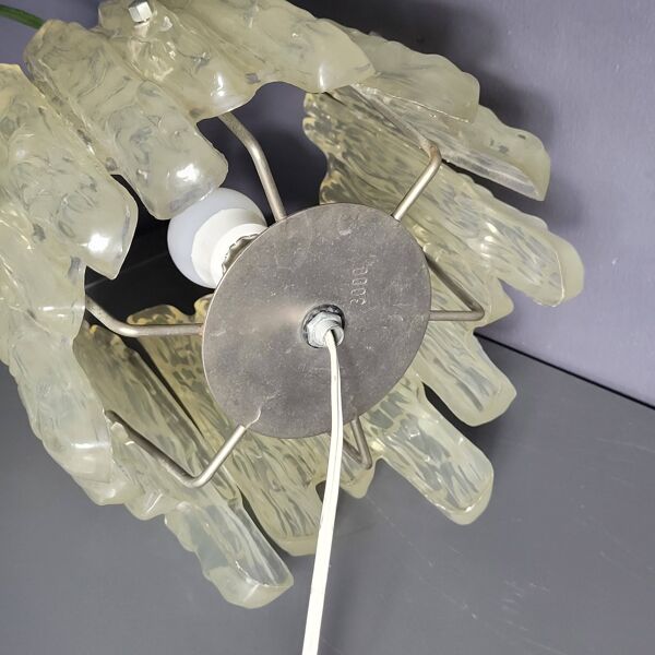 Ice Frost par JT Kalmar luminaires vintage 70's