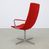 Fauteuil pivotant en laine Arper Cativa