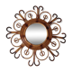 Vintage bamboo mirror 55cm
