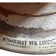 glass table lamp by Kombinat veb leuchtenbau - 1960s