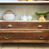 Old showcase bookcase - H216 cm