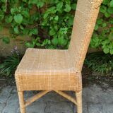 70's vintage bamboo and wicker chairs