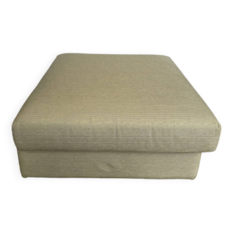 Pouf carré beige