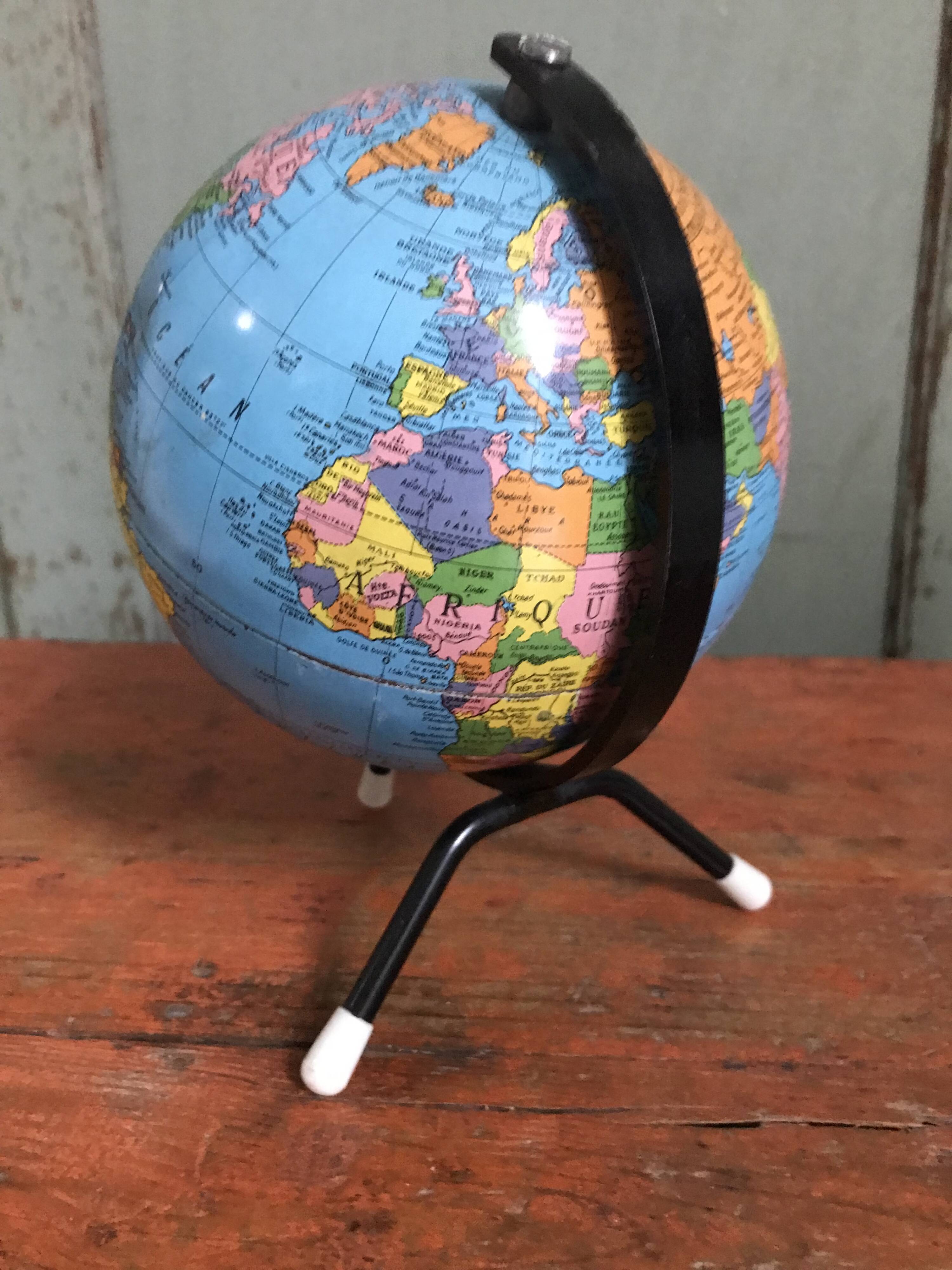 Small vintage globe 1960s