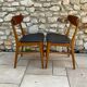 Series of 12 Scandinavian design chairs 1960s"
