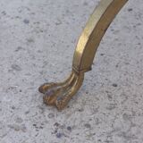 Bronze swan low table and pearl green marble 1950s