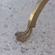 Bronze swan low table and pearl green marble 1950s