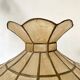 Abat jour, mother-of-pearl and brass suspension