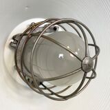 Industrial explosion proof lamp with aluminium shade from polam, 1970s