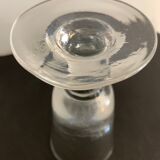 12 old glasses on foot at bistro or absinthe