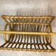 Mid-century magazine holder in rattan France 1960s