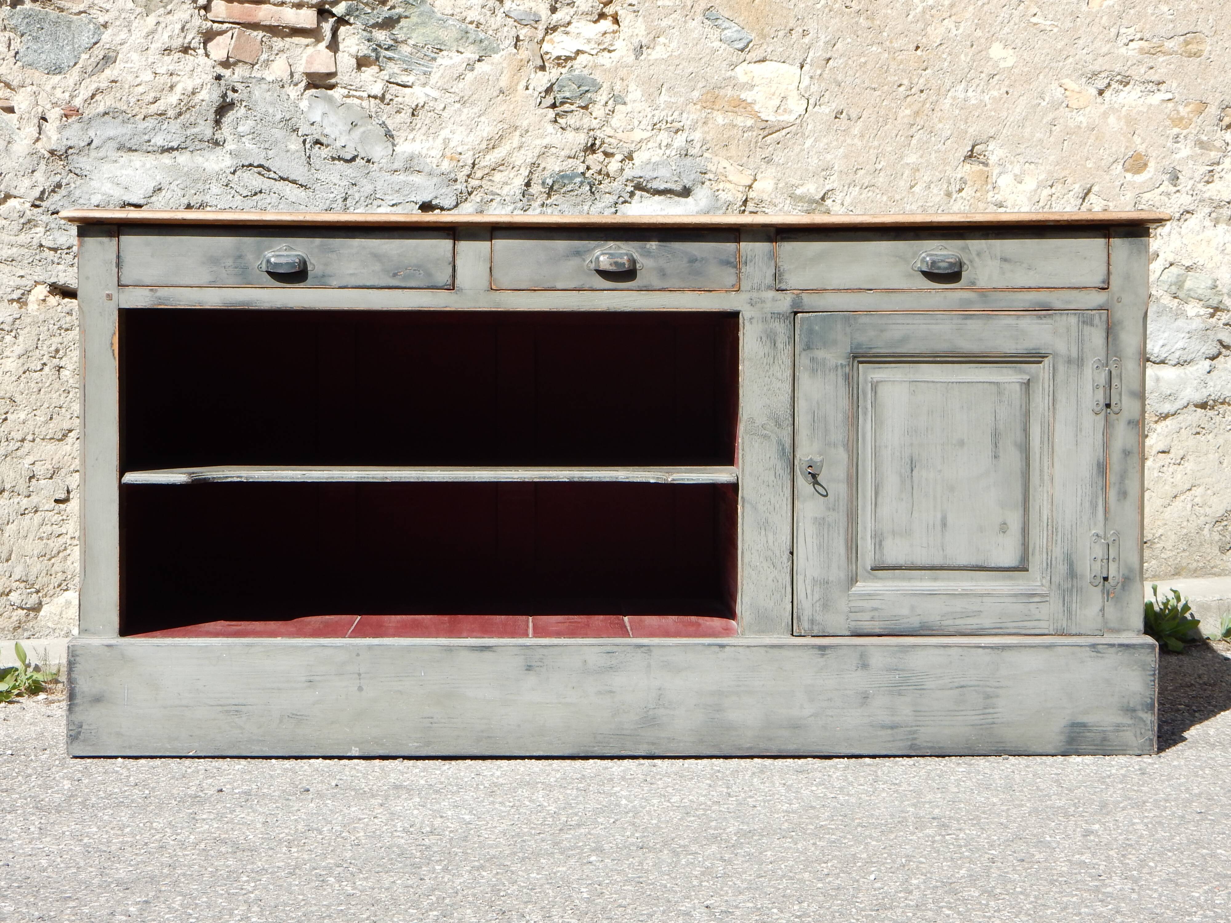 Old weathered counter/trade furniture/kitchen island