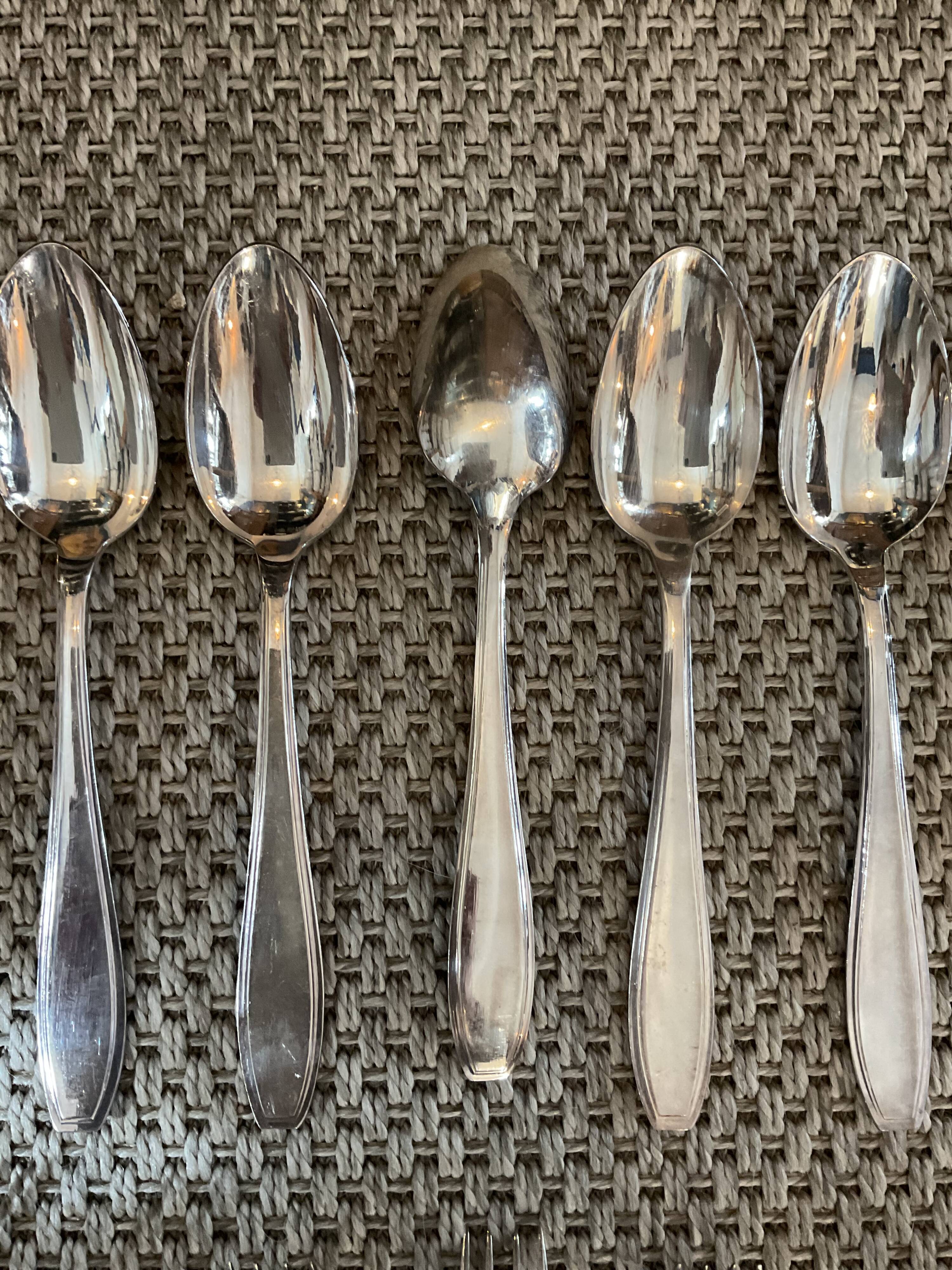 Spoons, forks, small spoons, ladle