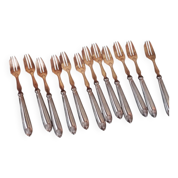 12 fourchettes à gâteau