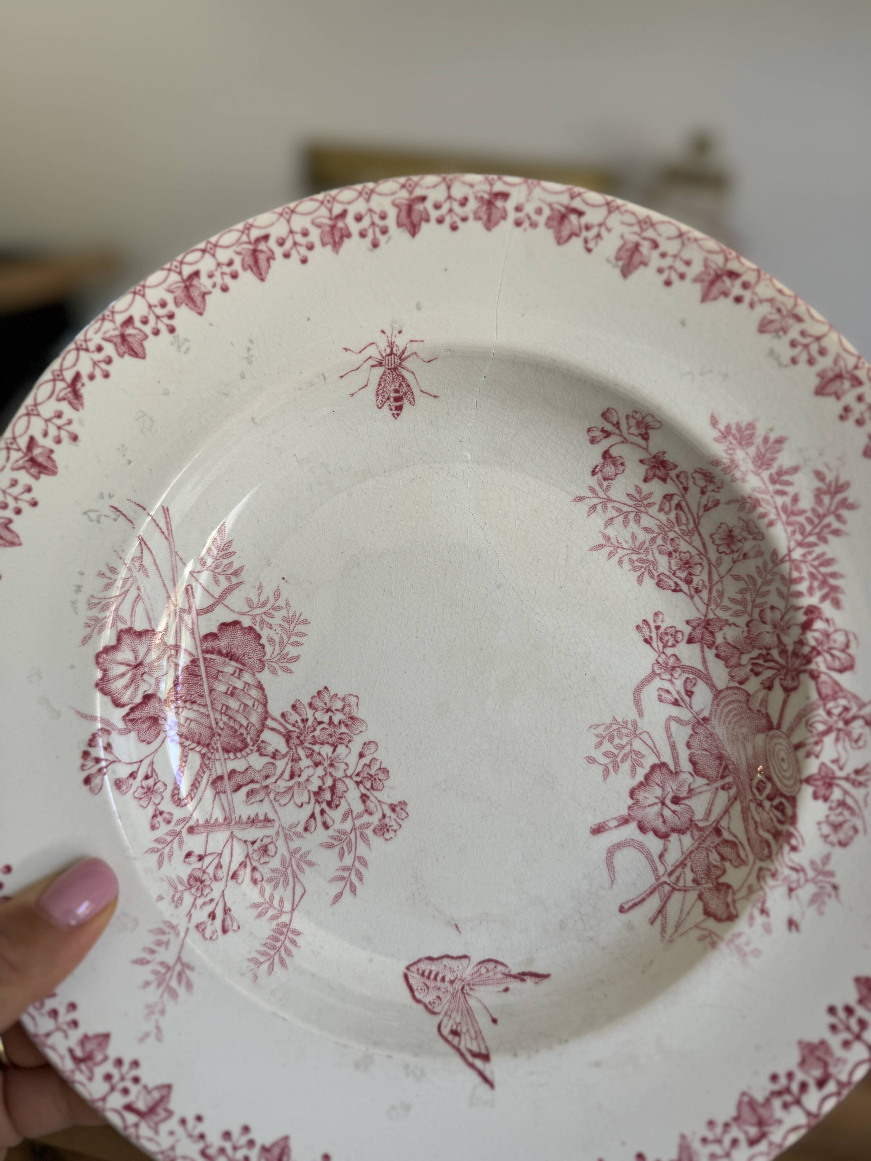 Lot de 4 assiettes creuses Terre de fer